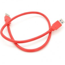 Дата кабель USB 3.0 AM/AM 0.6m red Voltronic (YT-3.0AM+AM-0.6R) - Фото