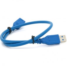 Дата кабель USB 3.0 AM/AF 0.5m blue Voltronic (YT-3.0AM/AF-0.5BL) - Фото