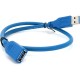 Дата кабель USB 3.0 AM/AF 0.5m blue Voltronic (YT-3.0AM/AF-0.5BL)