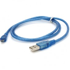 Дата кабель USB 2.0 AM to Micro 5P 1.0m blue Voltronic (YT-AM/Mc-1B/05495) - Фото