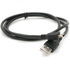 Дата кабель USB 2.0 AM to Mini 5P 0.8 m black Voltronic (YT-C/AM-1MnB/5728) - Фото