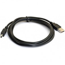 Дата кабель USB 2.0 AM to Mini 5P 1.5m black Voltronic (YT-C/AM-1.5MnB/5453) - Фото