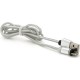 Дата кабель USB 2.0 to Lightning 1.0m 2A magnetic nylon silver Pipo (18168)