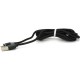 Дата кабель USB 2.0 to Lightning 2.0m 2A magnetic nylon black Pipo (18166)