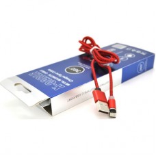 Дата кабель USB 2.0 to Micro 5P 1.0m 2A magnetic nylon red Pipo (18164) - Фото