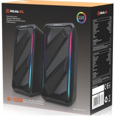 Акустична система REAL-EL S-130 USB Black (EL121100018) - Фото