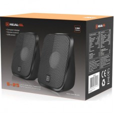 Акустична система REAL-EL S-25 USB Black (EL121100022) - Фото