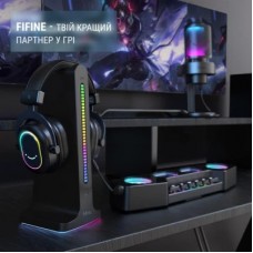 Наушники Fifine H6 RGB 7.1 Black (H6) - Фото