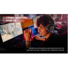Наушники Fifine H6 RGB 7.1 Black (H6) - Фото