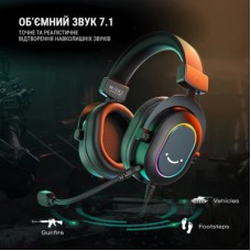 Наушники Fifine H6 RGB 7.1 Black (H6) - Фото