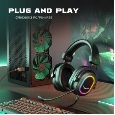 Наушники Fifine H6 RGB 7.1 Black (H6) - Фото