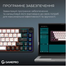 Клавиатура GamePro Asgard Valhalla MK210B Pro 65 RGB Wireless/Bluetooth/USB Black (MK210B Pro) - Фото