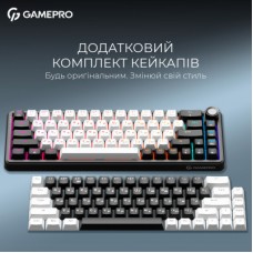 Клавиатура GamePro Asgard Valhalla MK210B Pro 65 RGB Wireless/Bluetooth/USB Black (MK210B Pro) - Фото