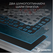 Клавиатура GamePro Asgard Valhalla MK160W Pro 75 RGB Wireless/Bluetooth/USB White (MK160W Pro) - Фото