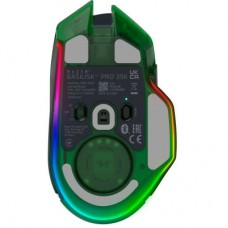 Мышка Razer Basilisk V3 Pro 35K Wireless/Bluetooth/USB Phantom Green (RZ01-05240300-R3G1) - Фото