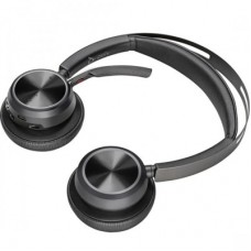 Наушники Poly Voyager Focus 2 MS Stereo USB-C + USB-C/A Adapter + Charging Stand Black (9T9J6AA) - Фото