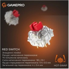 Клавиатура GamePro Genesis Silverlight MK116 USB UA Grey (MK116) - Фото
