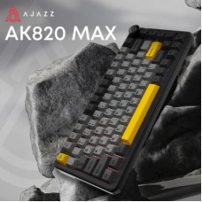 Клавіатура Ajazz AK820 MAX Magnetic Switch RGB USB Black (AK820MAX-WM-BGY) Клавіатура Ajazz AK820 MAX Magnetic Switch RGB USB Black (AK820MAX-WM-BGY) - Фото