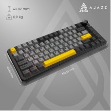 Клавиатура Ajazz AK820 MAX PLUS Daydream Switch RGB Wireless/Bluetooth/USB Black (AK820MAX-DD-BGY) Клавиатура Ajazz AK820 MAX PLUS Daydream Switch RGB Wireless/Bluetooth/USB Black (AK820MAX-DD-BGY) - Фото