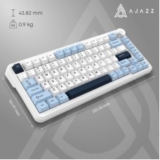 Клавиатура Ajazz AK820 MAX PLUS Daydream Switch RGB Wireless/Bluetooth/USB White (AK820MAX-DD-BWD) Клавиатура Ajazz AK820 MAX PLUS Daydream Switch RGB Wireless/Bluetooth/USB White (AK820MAX-DD-BWD) - Фото