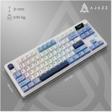 Клавиатура Ajazz AK870 PLUS Murad Switch RGB Wireless/Bluetooth/USB White (AK870-MU-BWD) Клавиатура Ajazz AK870 PLUS Murad Switch RGB Wireless/Bluetooth/USB White (AK870-MU-BWD) - Фото