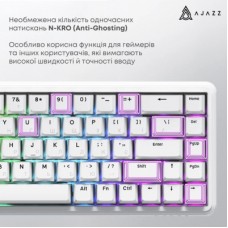 Клавіатура Ajazz AK680 MAX Magnetic Switch RGB USB White (AK680-WM-W-A) Клавіатура Ajazz AK680 MAX Magnetic Switch RGB USB White (AK680-WM-W-A) - Фото