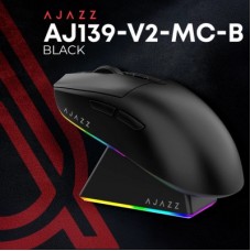 Мышка Ajazz AJ139 V2 MC Wireless/Bluetooth/USB Black (AJ139-V2-MC-B) Мышка Ajazz AJ139 V2 MC Wireless/Bluetooth/USB Black (AJ139-V2-MC-B) - Фото