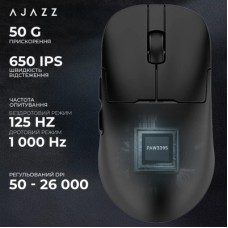 Мышка Ajazz AJ159PRO Wireless/Bluetooth/USB Charging Dock Black (AJ159-PRO-B) Мышка Ajazz AJ159PRO Wireless/Bluetooth/USB Charging Dock Black (AJ159-PRO-B) - Фото