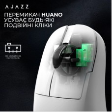 Мышка Ajazz AJ179 V2 MAX Wireless/Bluetooth/USB White (AJ179-V2-MAX-W) Мышка Ajazz AJ179 V2 MAX Wireless/Bluetooth/USB White (AJ179-V2-MAX-W) - Фото