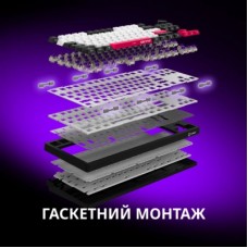 Клавиатура Lorgar KBP70TKLW Wireless TKL Mechanical Pro UA Black/Red (LRG-KBP70TKLW-BK-US) - Фото