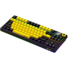 Клавиатура Lorgar KBP70TKLW Wireless TKL Mechanical Pro UA Black/Yellow (LRG-KBP70TKLW-YL-US) - Фото