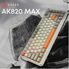 Клавіатура Ajazz AK820 MAX Flying Fish Switch RGB Wireless/Bluetooth/USB Beige (AK820MAX-FF-R) Клавіатура Ajazz AK820 MAX Flying Fish Switch RGB Wireless/Bluetooth/USB Beige (AK820MAX-FF-R) - Фото