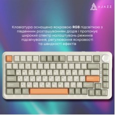 Клавіатура Ajazz AK820 MAX Flying Fish Switch RGB Wireless/Bluetooth/USB Beige (AK820MAX-FF-R) Клавіатура Ajazz AK820 MAX Flying Fish Switch RGB Wireless/Bluetooth/USB Beige (AK820MAX-FF-R) - Фото
