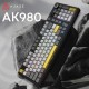 Клавиатура Ajazz AK980 Clear Sky Switch RGB Wireless/Bluetooth/USB Black (AK980-CS-BGY)
