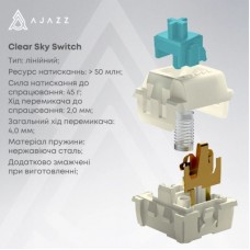 Клавиатура Ajazz AK980 Clear Sky Switch RGB Wireless/Bluetooth/USB Black (AK980-CS-BGY) Клавиатура Ajazz AK980 Clear Sky Switch RGB Wireless/Bluetooth/USB Black (AK980-CS-BGY) - Фото