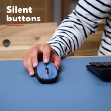 Мышка Trust Yvi+ Silent Wireless/Bluetooth Dark Blue (25514) - Фото