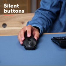 Мышка Trust Yvi+ Silent Wireless/Bluetooth Glossy Black (25512) - Фото