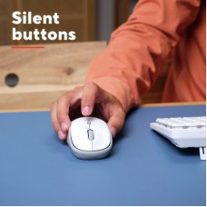 Мышка Trust Yvi+ Silent Wireless/Bluetooth White (25513) - Фото