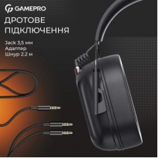 Навушники GamePro Genesis Hunter Black (HS1350B) - Фото