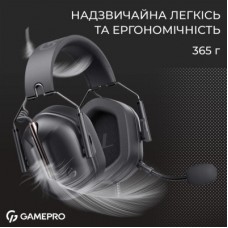 Навушники GamePro Genesis Hunter Black (HS1350B) - Фото