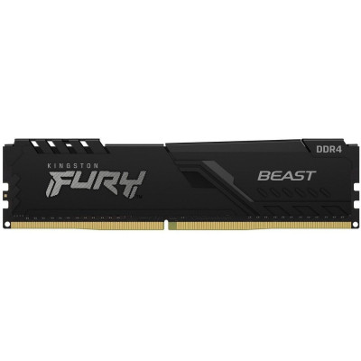 Модуль пам'яті для комп'ютера DDR4 16 GB 3200 MHz Beast Black Kingston Fury (ex.HyperX) (KF432C16BB1/16WP)