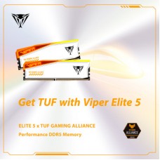 Модуль пам'яті для комп'ютера DDR5 32 GB (2x16GB) 6600 MHz Viper Elite 5 RGB Patriot (PVER532G66C34KT) - Фото