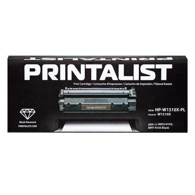 Тонер-картридж Printalist HP LJ 4003/4103, MFP 4103 Black / W1510X 9,7K (HP-W1510X-PL)