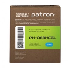 Картридж Patron Canon 069H cyan Green Label (PN-069HCGL) - Фото