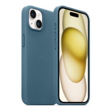 Чохол для мобільного телефона Armorstandart FAKE Leather Case Apple iPhone 15 Sea Blue (ARM76292) Чохол для мобільного телефона Armorstandart FAKE Leather Case Apple iPhone 15 Sea Blue (ARM76292) - Фото