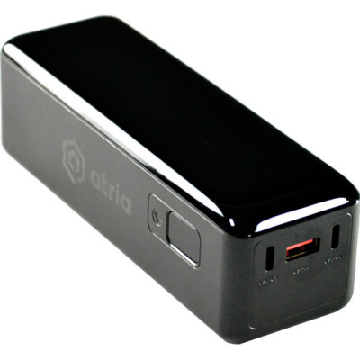 Батарея универсальная Atria 30000mAh PD/3.1/160W(Max)80W+80W, QC/3.0/22.5W (WPD-160S)