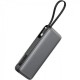 Батарея універсальна Acefast 20000 mAh 130W PD, QC/3.0 USB-A+USB-C In/Out,build-in cable M22 Gray (6974316283904)