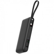 Батарея універсальна Acefast 20000 mAh 130W PD, QC/3.0 USB-A+USB-C In/Out,build-in cable M22 Gray (6974316283904) - Фото