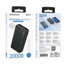Батарея універсальна BOROFONE 20000 mAh BJ55A Graceful Black (6941991111785) - Фото