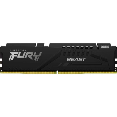 Модуль пам'яті для комп'ютера DDR5 64 GB 5600 MHz Beast Black Kingston Fury (ex.HyperX) (KF556C40BB-64)
